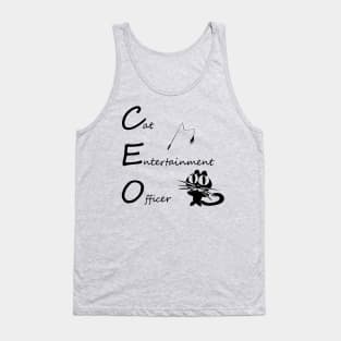 Cat Entertainment Officer Tank Top